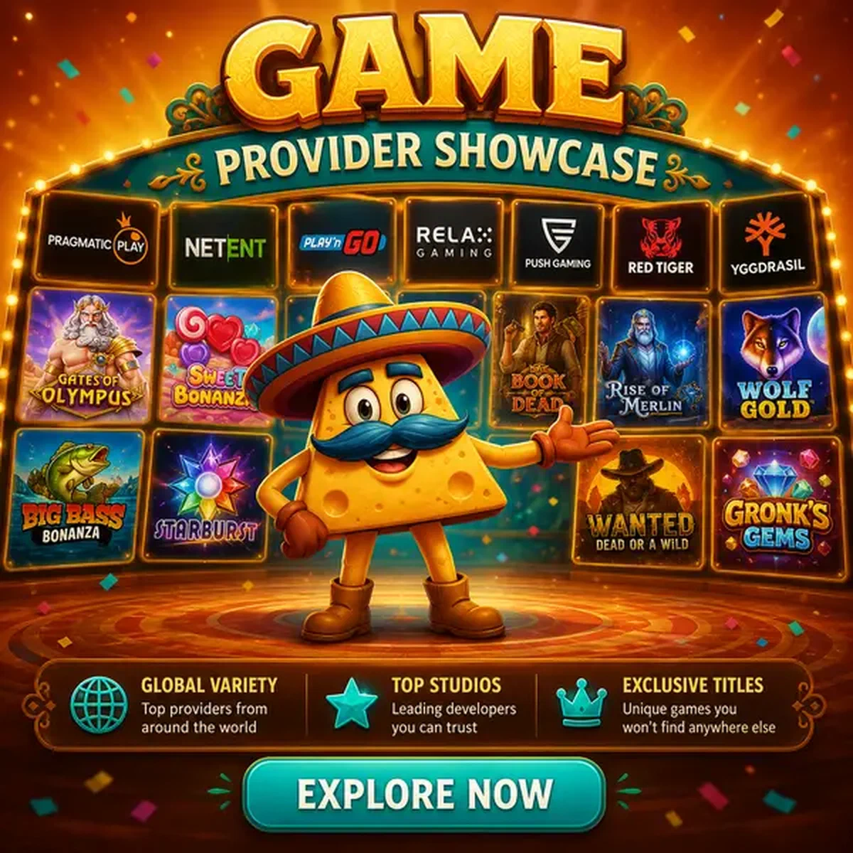 El Mariachi präsentiert Top-Spielstudios bei Provider Architecture and Specialties at Casinacho Casino Spielautomaten